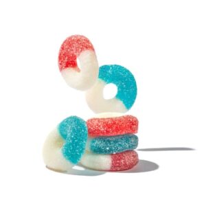 Albanese Freedom Ring Gummy Red White Blue Patriotic Summer 4.5lb Bulk Bag
